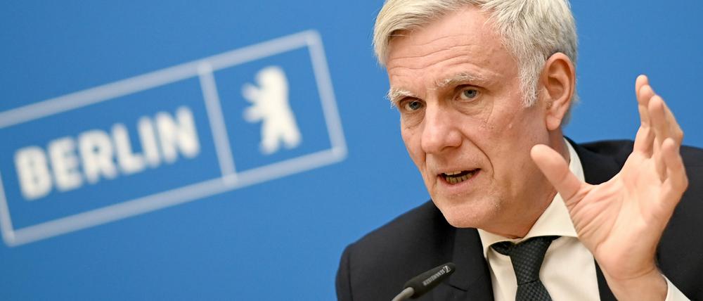 Stephan Schwarz (parteilos), Senator für Wirtschaft und Energie, hält die Ausrufung der Alarmstufe im Notfallplan Gas für richtig.