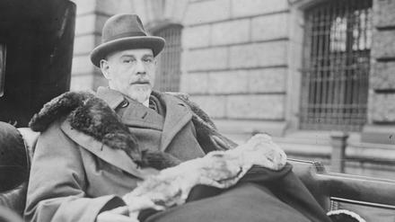 Walter Rathenau am 11. April 1922 kurz vor seiner Reise nach Genua.