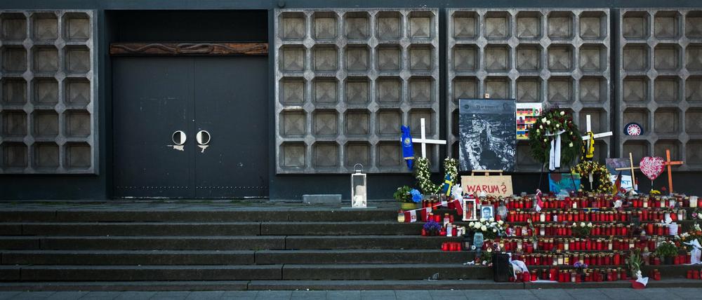 Gedenkstelle für die Opfer des Anschlags auf dem Breitscheidplatz in Berlin.