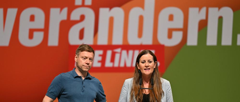 Das neue Führungs-Duo der Linken, Janine Wissler und Martin Schirdewan.