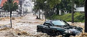 Zum Abreißen. Die Flut hat die Stadt Rheinbach stark getroffen. 