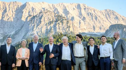 Das informelle Gipfelfoto der G7 in Elmau