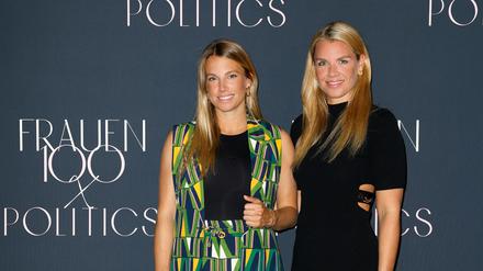 Feminismus mit Glamour. Agenturchefinnen Felicitas Karrer and Janina Hell beim politischen Frauen100 Dinner im Hotel Adlon 