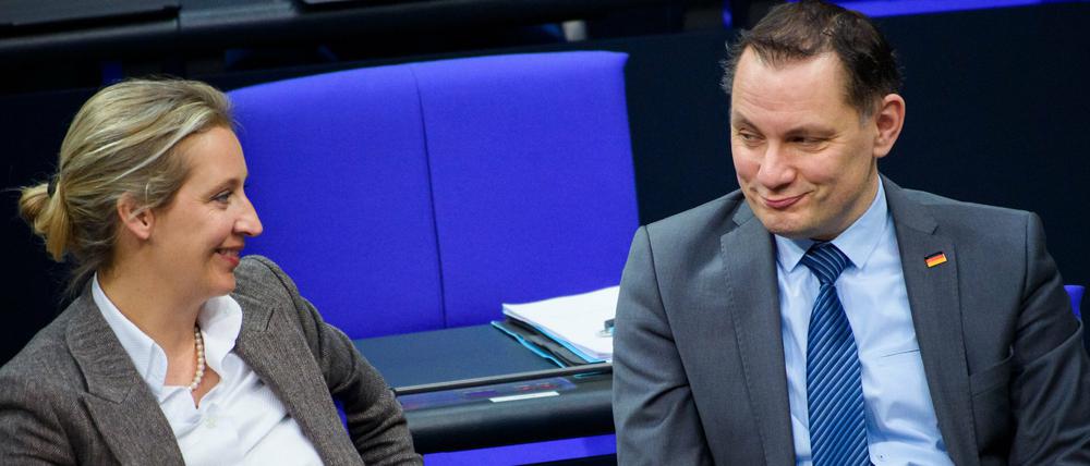 Alice Weidel und Tino Chrupalla, die Partei- und Fraktionschefs der AfD.