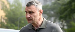 Der Bürgermeister von Kiew, Vitali Klitschko, hofft auf ein baldiges Gespräch mit Berlins Regierender Bürgermeisterin Franziska Giffey