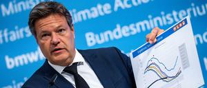 Wirtschaftsminister Habeck verkündet die Ausrufung der Alarmstufe des Notfallplans Gas. 