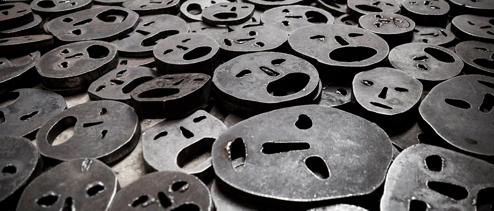 Die Installation „Detail of Fallen Leaves“ im Jüdischen Museum, 2020.