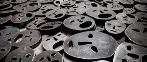 Die Installation „Detail of Fallen Leaves“ im Jüdischen Museum, 2020.