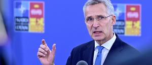 Nato-Generalsekretär Jens Stoltenberg beim Gipfel in Madrid.