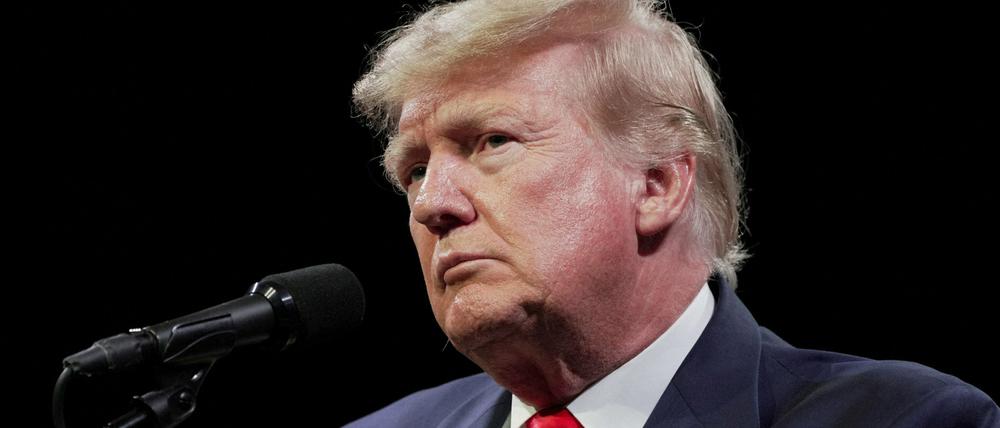 Der frühere US-Präsident Donald Trump bei einem Auftritt in Memphis am 18. Juni 2022