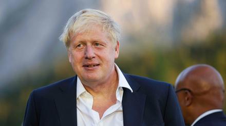 Der britische Premier Boris Johnson beim G7-Gipfel in Elmau