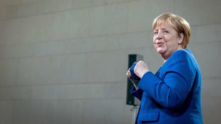 Angela Merkel bei einem ihrer letzten Termine in Berlin am 21. November 2021