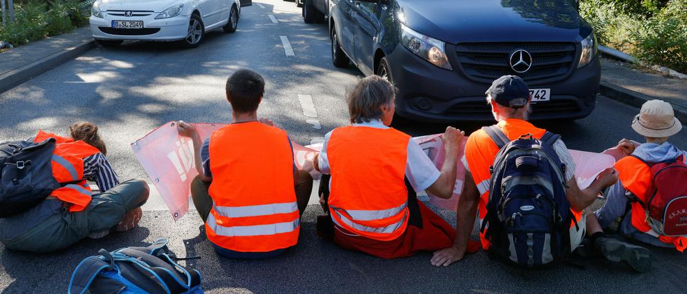 In der Vergangenheit haben Klimaschutz-Aktivisten wiederholt Autobahnausfahrten blockiert.