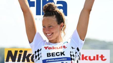 Leonie Beck ist glücklich mit Silber.
