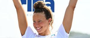 Leonie Beck ist glücklich mit Silber.