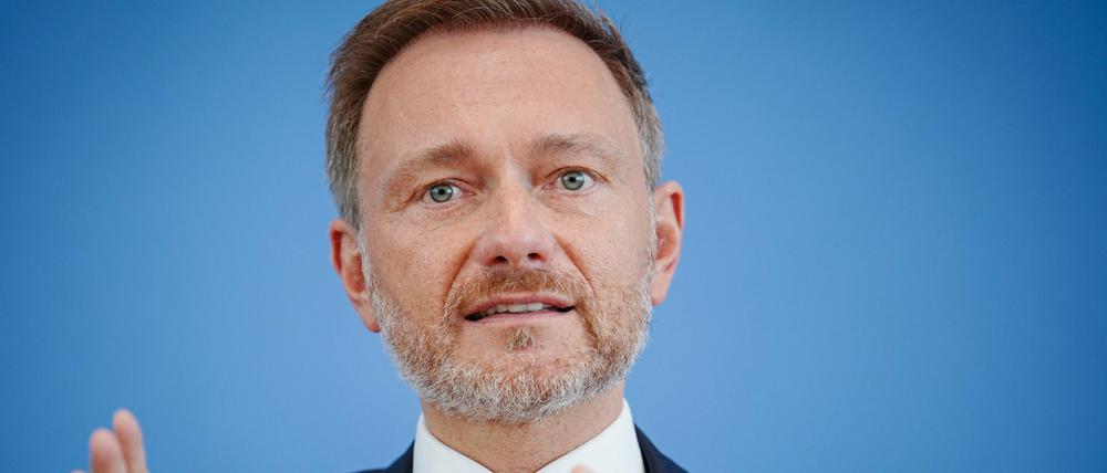 Der Bundesfinanzminister Christian Lindner (FDP).