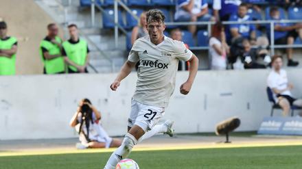 An das Niveau beim 1. FC Union muss sich Tim Skarke erst noch gewöhnen, doch im Testspiel gegen Magdeburg gelang ihm sein erstes Tor.