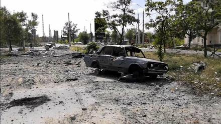 Russland will die Großstadt Lyssytschansk in der Region Luhansk eingenommen haben.