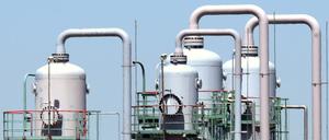 Anlagen für die Speicherung von Gas in Sachsen-Anhalt.