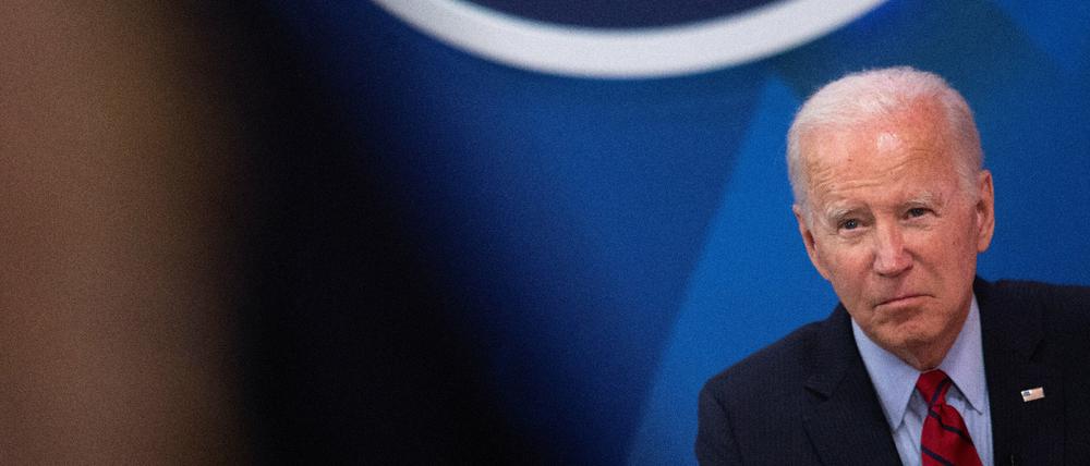 US-Präsident Joe Biden während einer Konferenz.