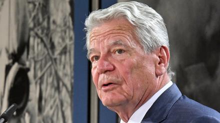 Altbundespräsident Joachim Gauck am 16. Juni 2022 bei einer Preisverleihung