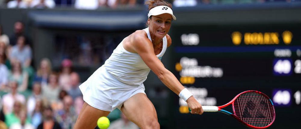 Kämpferherz. Tatjana Maria im Halbfinale gegen Ons Jabeur.
