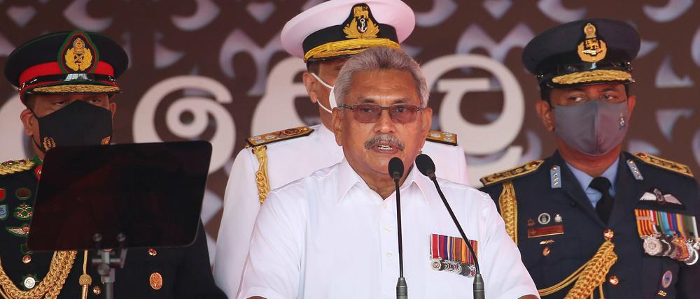 Gotabaya Rajapaksa (M), Präsident von Sri Lanka.