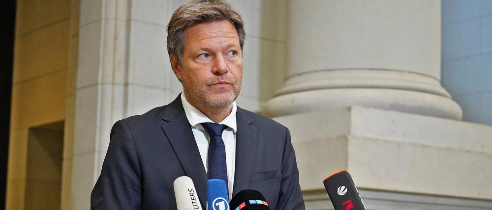 Robert Habeck, Grüne, Bundesminister für Wirtschaft und Energie, in einem Interview.