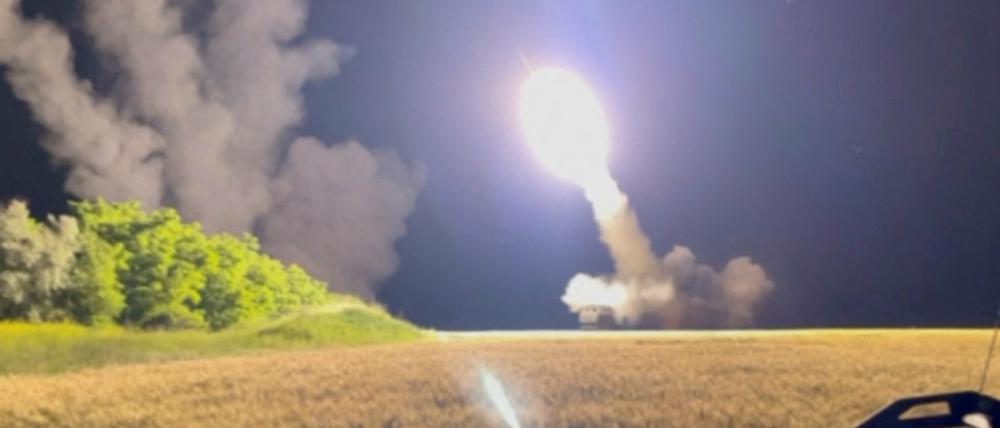 Das Himars-System an einem unbekannten Ort in der Ukraine.