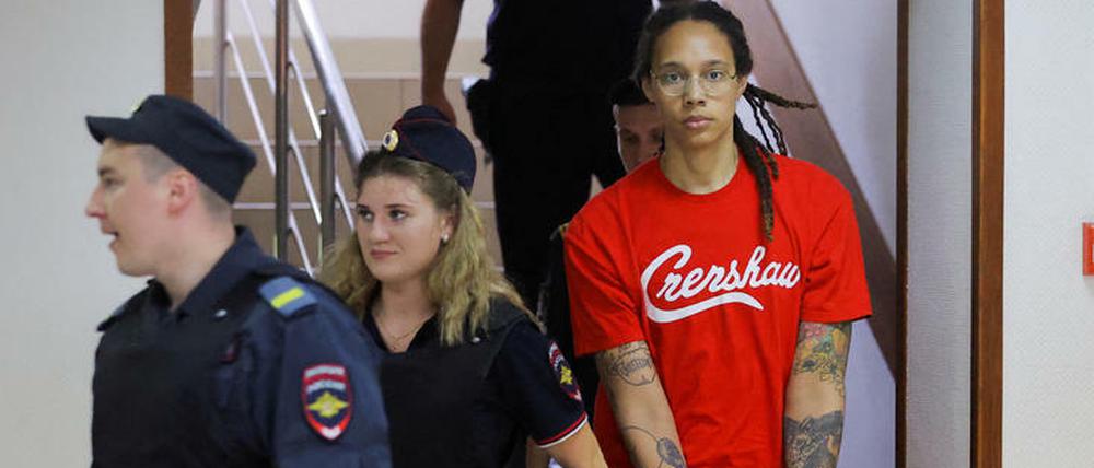 Brittney Griner vor Gericht in Chimki.