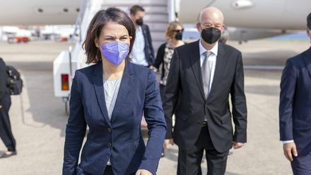 Annalena Baerbock, Bundesaußenministerin, auf ihrer mehrtägigen Asienreise.