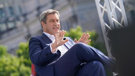Bayerns Ministerpräsident Markus Söder im ARD-Sommerinterview.
