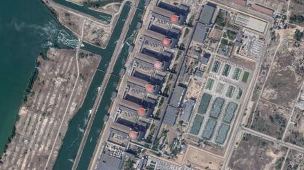 Auf diesem Satellitenfoto von Planet Labs PBC ist das Kernkraftwerk Saporischschja in Enerhodar, Ukraine, am 2. September 2019 zu sehen.