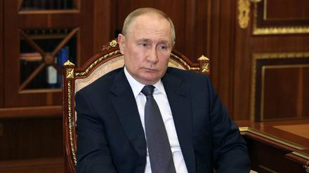 Wladimir Putin am 11. Juli bei einem Treffen.
