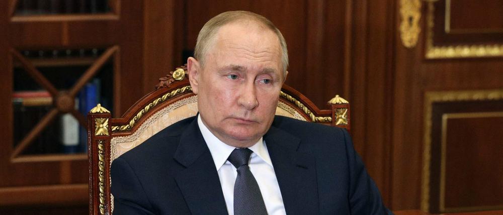 Wladimir Putin am 11. Juli bei einem Treffen.