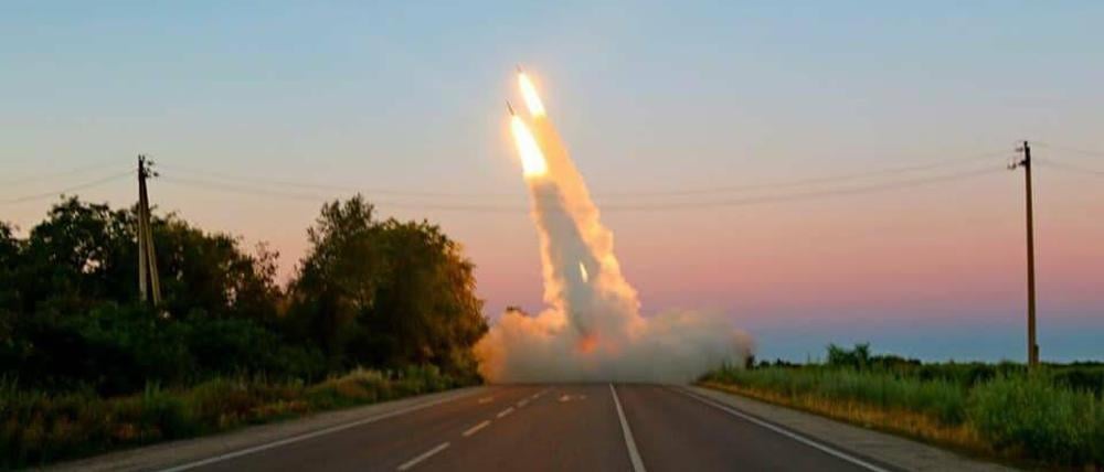 Einsatz des Himars-Mehrfachraketenwerfers in der Ukraine.