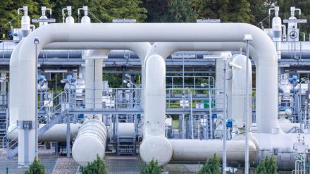 Die Gasempfangsstation der Ostseepipeline Nord Stream 1 in Lubmin.