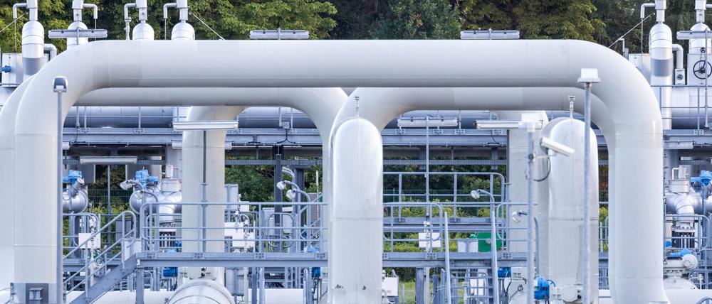 Die Gasempfangsstation der Ostseepipeline Nord Stream 1 in Lubmin.