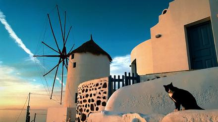 Sonnenuntergang auf der griechischen Insel Santorini (Arvhivbild).