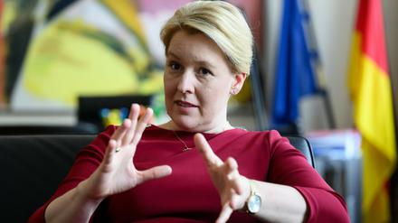 Im Falle ausbleibender Gas-Lieferungen fordert Franziska Giffey "einen sehr, sehr engen Schulterschluss zwischen Bund und Ländern".