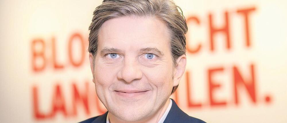 Programmdirektor Jan Schulte-Kellinghaus hat sich Zuversicht zur Entwicklung des RBB-Fernsehens auf die Fahnen geschrieben.