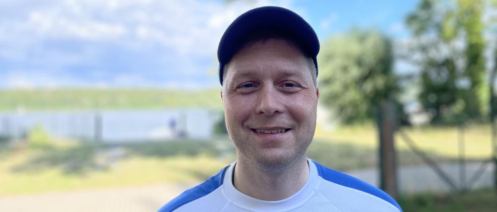 Hallöchen von der Havel! Christian Schmidt im Trikot von Collegia.