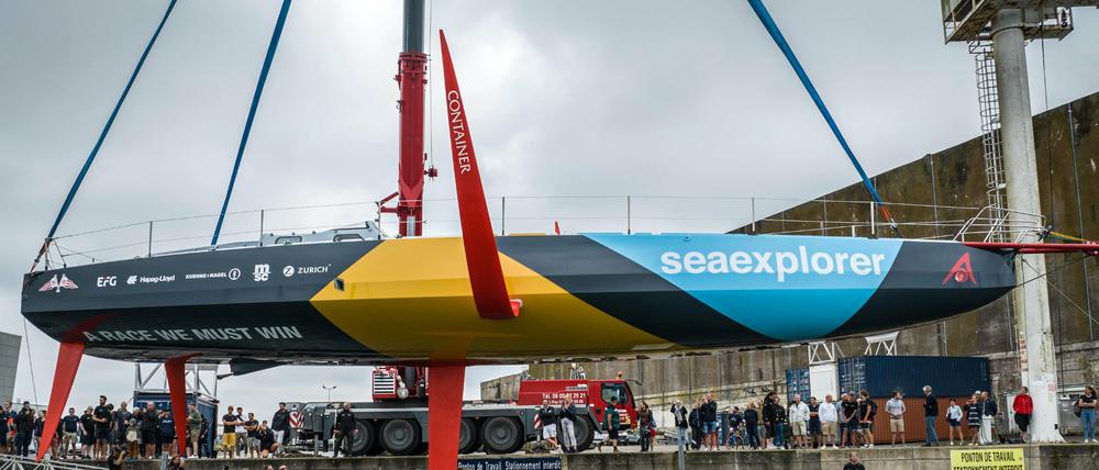 Am Dienstag wurde die neue Yacht von Weltumsegler Boris Herrmann zu Wasser gelassen.