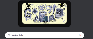 Das Doodle zu Oskar Sala am 18. Juli 2022.