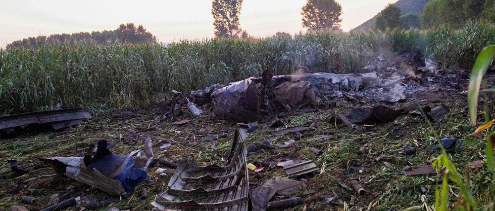 Das Frachtflugzeug stürzte in der Nähe der griechischen Stadt Kavala ab.