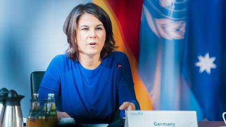Von der Union als Ideologin verdächtigt: Außenministerin Annalena Baerbock (Grüne), hier beim Petersberger Klimadialog im Auswärtigen Amt Anfang der Woche.