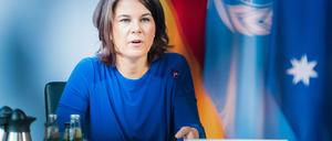 Von der Union als Ideologin verdächtigt: Außenministerin Annalena Baerbock (Grüne), hier beim Petersberger Klimadialog im Auswärtigen Amt Anfang der Woche.