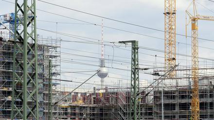 Baustelle an der Europacity. Hier verwandelt sich die Stadt gerade rapide.