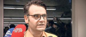 Polizeipressesprecher Marcus da Gloria Martins versuchte nach dem Amoklauf im OEZ am 22. Juli 2016 die aufkommende Panik in der Bevölkerung zu dämpfen. 