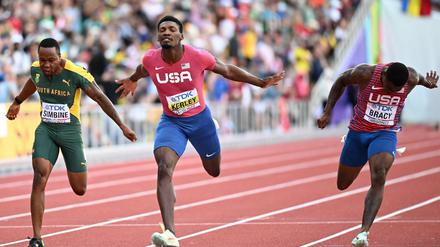 Fred Kerley sprintet zur Goldmedaille bei der Leichtathletik-WM in Eugene.